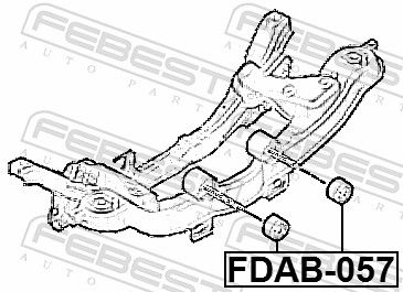 FEBEST FDAB-057 Mounting, control/trailing arm