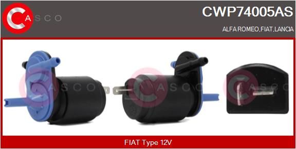 Насос подачі води для миття, система склоочисників, Casco CWP74005AS