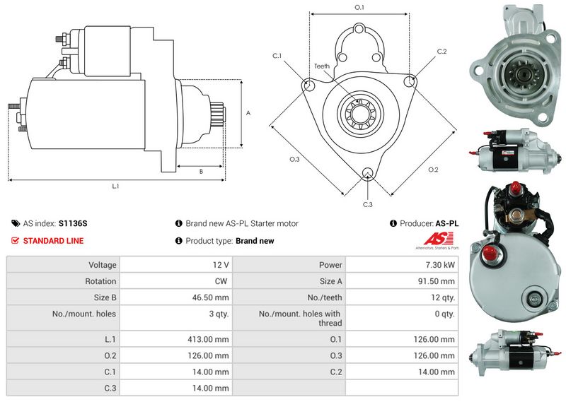 AS-PL S1136S Starter
