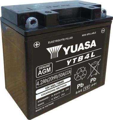 Yuasa Starter Battery YTB4L