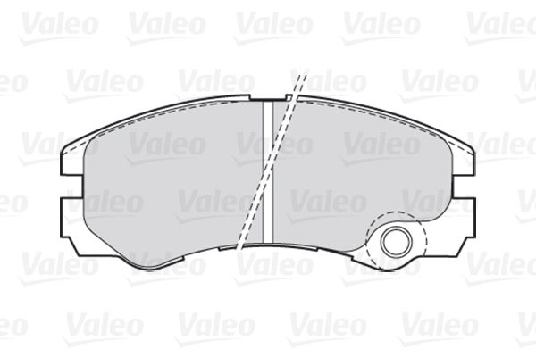 Комплект гальмівних накладок, дискове гальмо, Valeo 301661