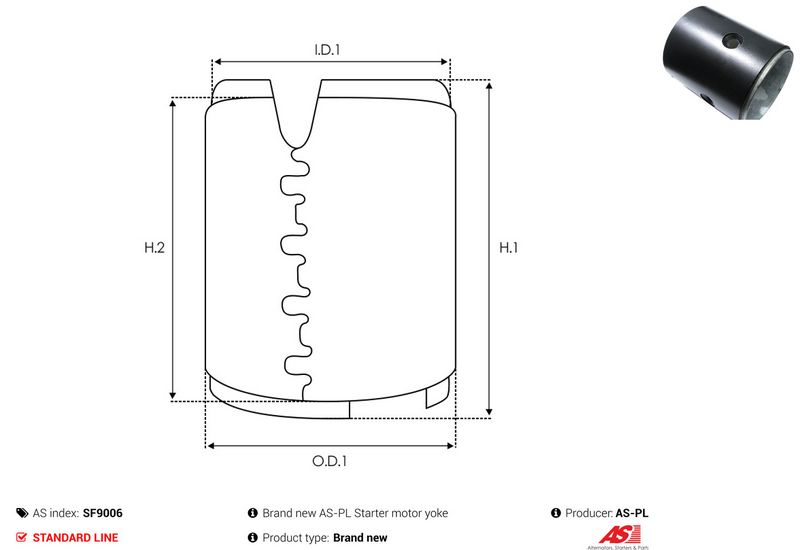 AS-PL SF9006 Field Winding, starter