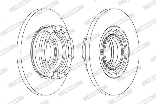 FERODO Disque de frein DDF2472