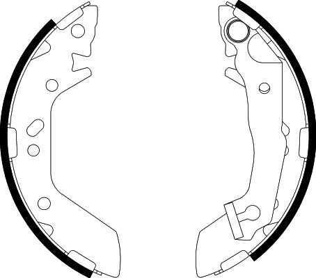 Комплект гальмівних колодок, Hella 8DB355002-541