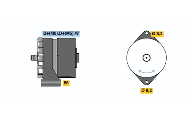 Bosch Alternator 0 120 484 012