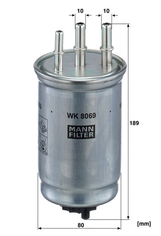 Kütusefilter, MANN-FILTER WK 8069