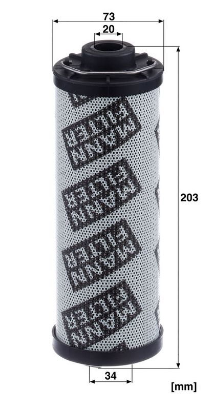 Hydraulisch filter (patroon) past: ABG 223
