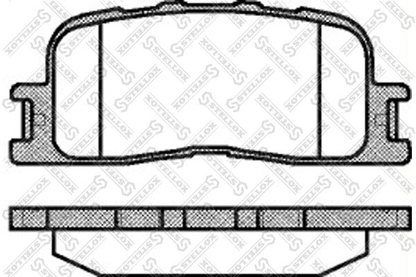 STELLOX fékbetétkészlet, tárcsafék 865 000-SX