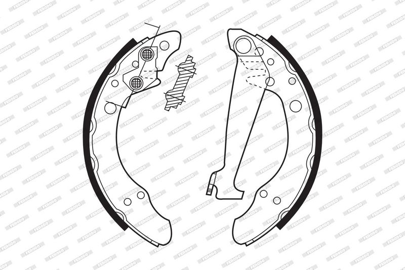 JEU DE MACHOIRES DE FREIN FSB408