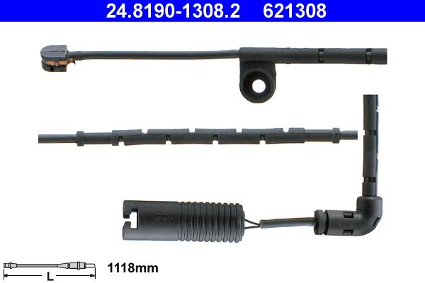 Конт. попер. сигналу, знос гальм. накл., Ate 24.8190-1308.2