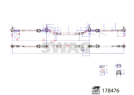 SWAG 33 10 4544 Centre Rod Assembly