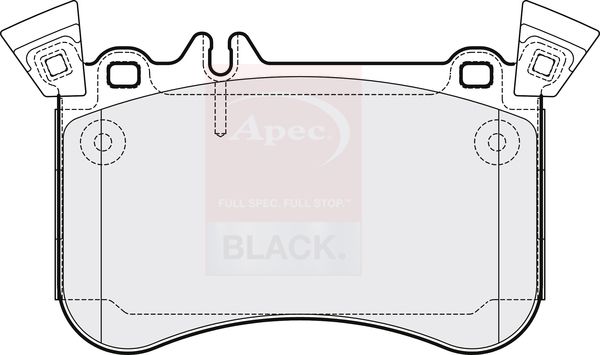 APEC Brake Pad Set, disc brake PAD2118B