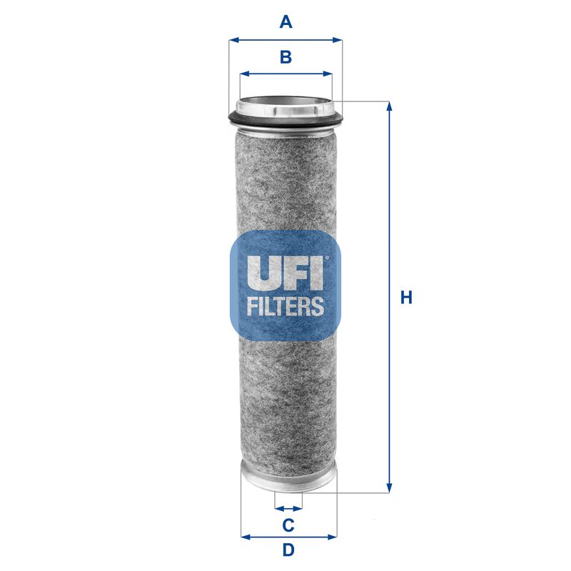 Повітряний фільтр, Ufi 27.054.00