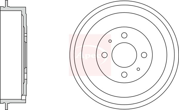APEC Brake Drum DRM9976
