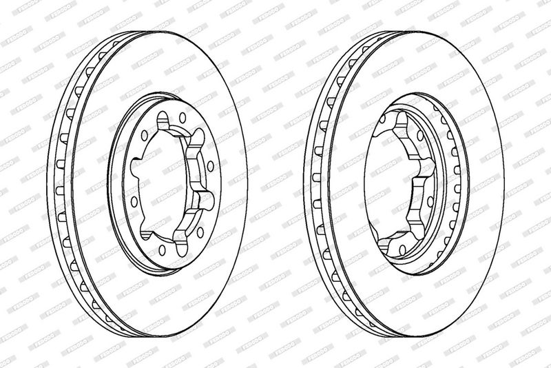 Disc frana DDF1552C-1 FERODO
