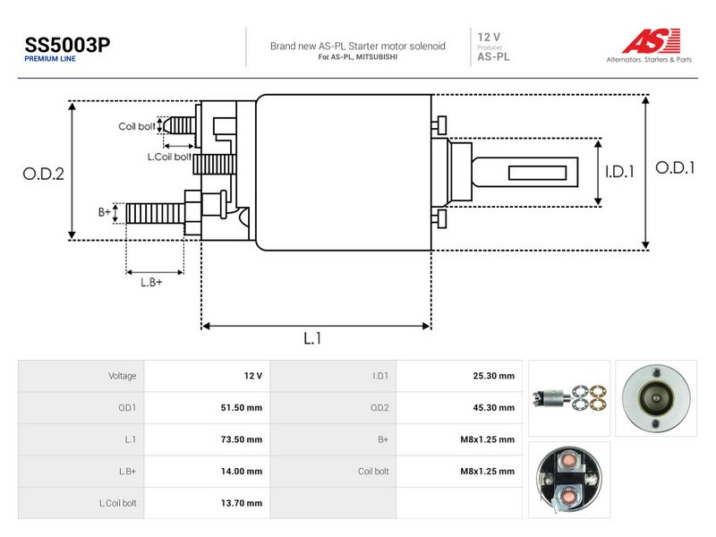 Magnetlülitus, starter, AS-PL SS5003P