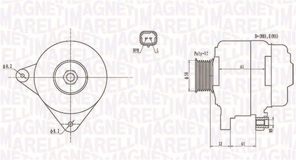 Генератор, Magneti Marelli 063731959010