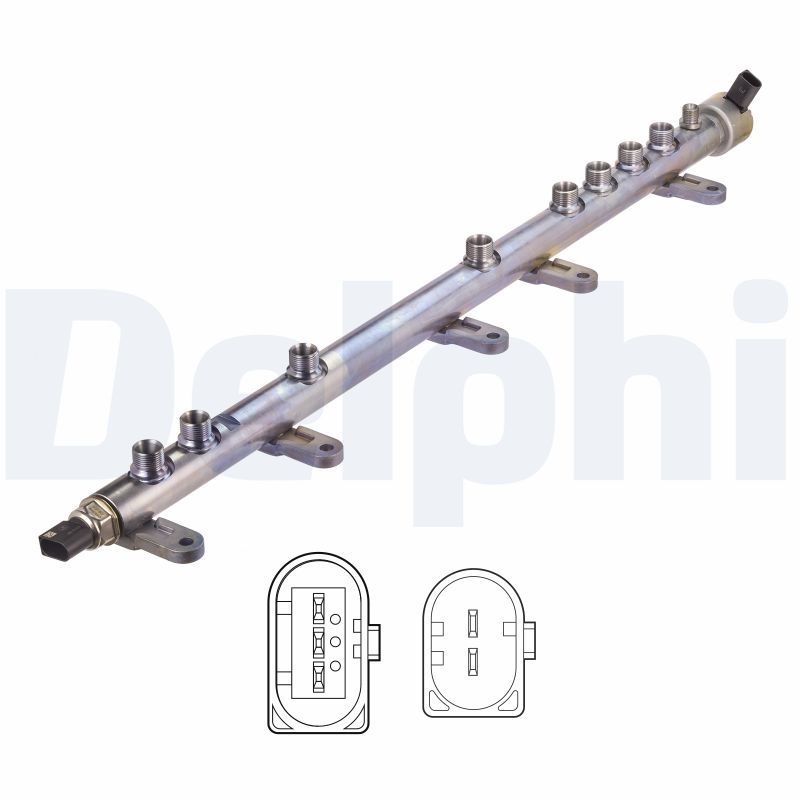 Delphi F2P High Pressure Fuel Rail BEBR3B01100 1914474