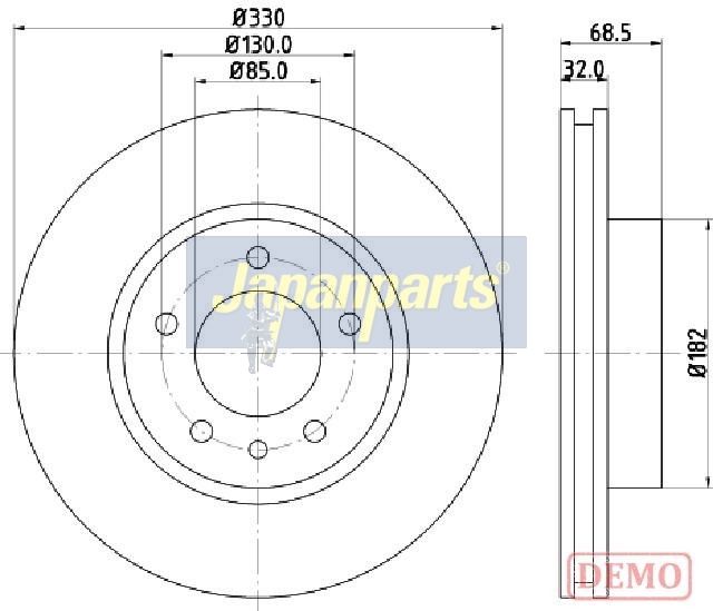 спирачен диск JAPANPARTS