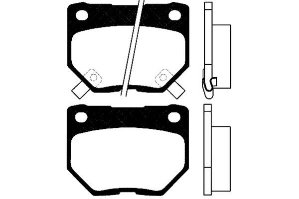 Kavo Parts Stabdžių trinkelių rinkinys, diskinis stabdys
