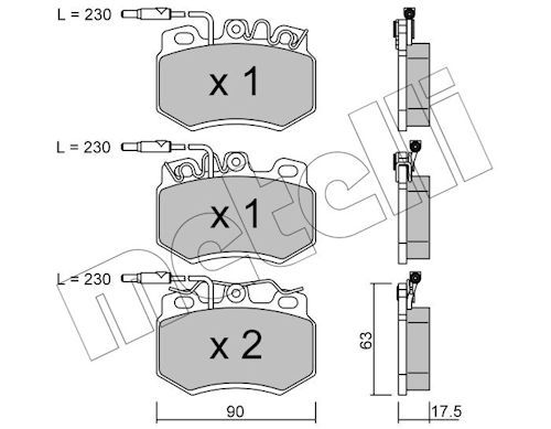 Plaquettes+de+frein+à+disque METELLI 22-0049-0