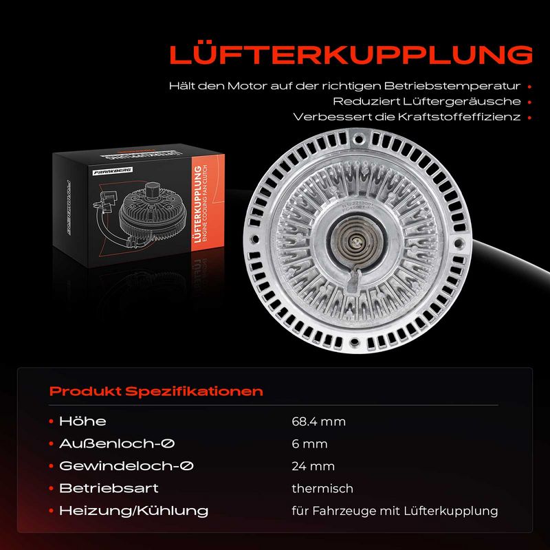 Frankberg 5481FB0025578 Clutch, radiator fan