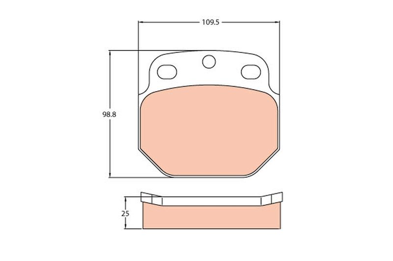 TRW GDB5061 - Brake Pad Set, disc brake