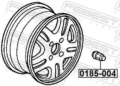 FEBEST 0185-004 Wheel Nut