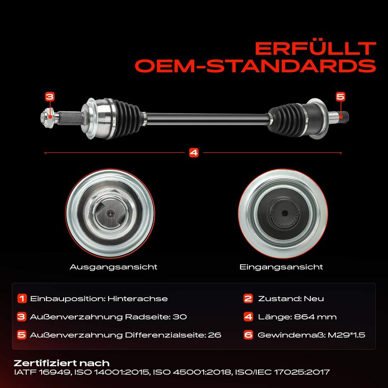 Frankberg 5481FB0038225 Drive Shaft