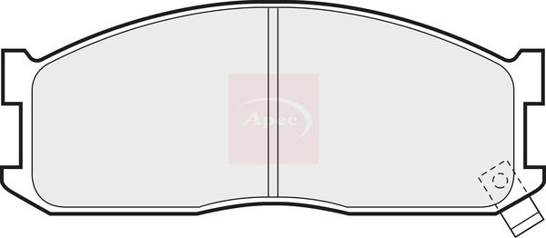 APEC Brake Pad Set, disc brake PAD534