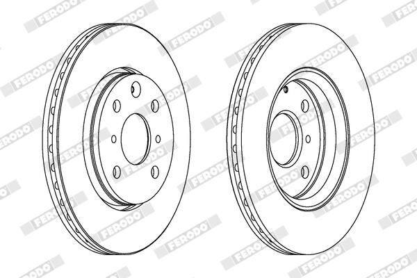 FERODO Disque de frein DDF1527