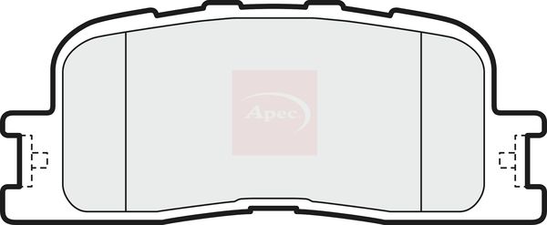 APEC Brake Pad Set, disc brake PAD1471