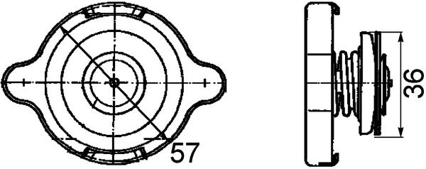 MAHLE CRB 10 000P Cap, radiator