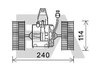 Motor eléctrico, ventilador habitáculo