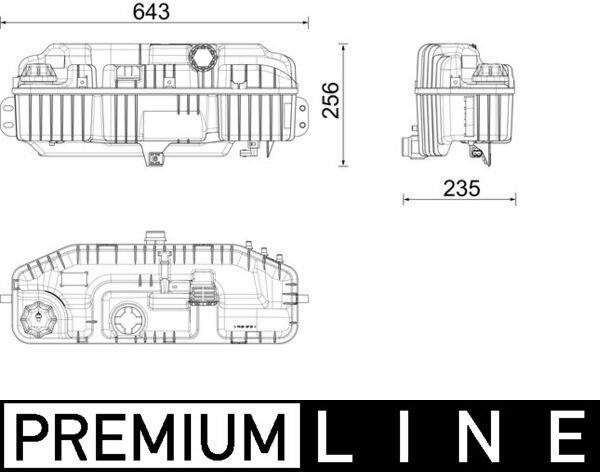 Розширювальний бачок, охолоджувальна рідина, Mahle CRT241000P