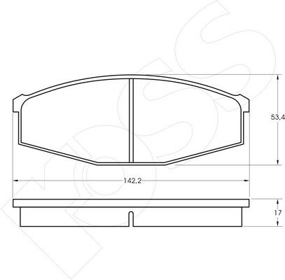 1-GNC R-234 - Brake Pad Set, disc brake