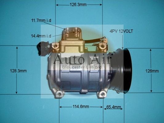 Auto Air Gloucester 14-5663 Compressor, air conditioning