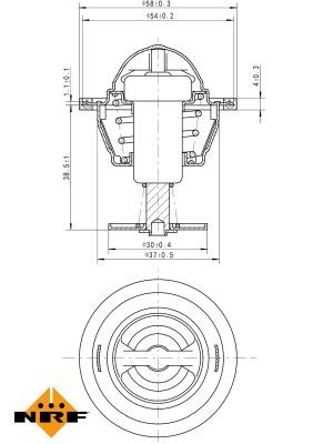 NRF 725083 Thermostat, coolant