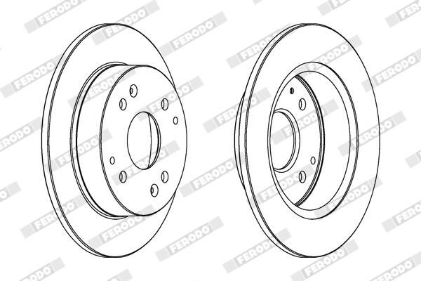 FERODO DDF565 Brake Disc