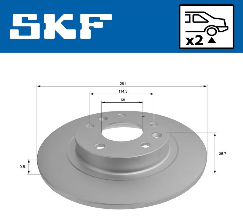спирачен диск SKF