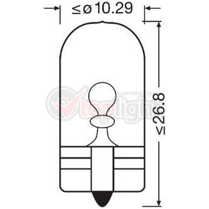 AE TOPLIGHT 39139 Bulb W5W 12V 5W
