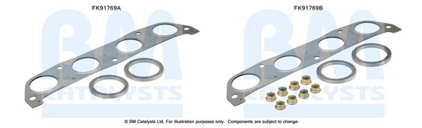 BM CATALYSTS szerelőkészlet, katalizátor FK91769