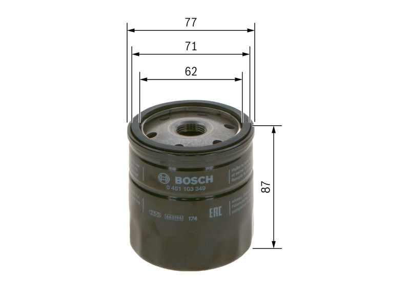 BOSCH 0 451 103 349 Oil Filter