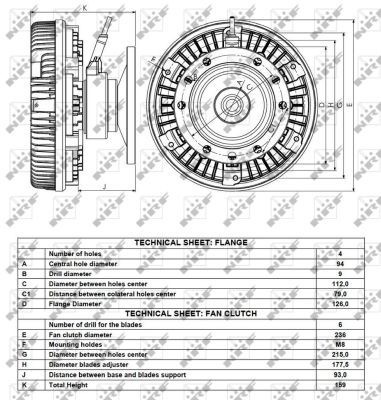 NRF 49097 Clutch, radiator fan