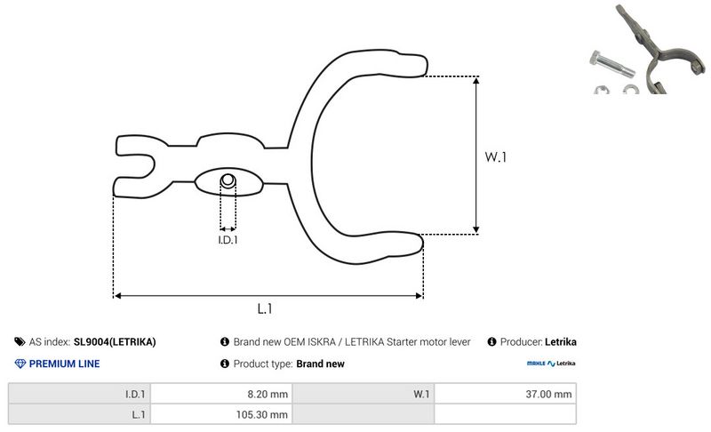 Starterihoob, Karburaator, AS-PL SL9004(LETRIKA)