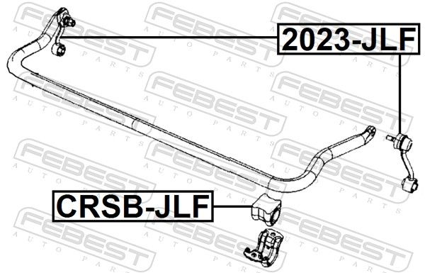 FEBEST 2023-JLF Link/Coupling Rod, stabiliser bar