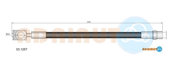 Гальмівний шланг, Adriauto 03.1257