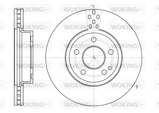 Гальмівний диск, Woking D6679.10