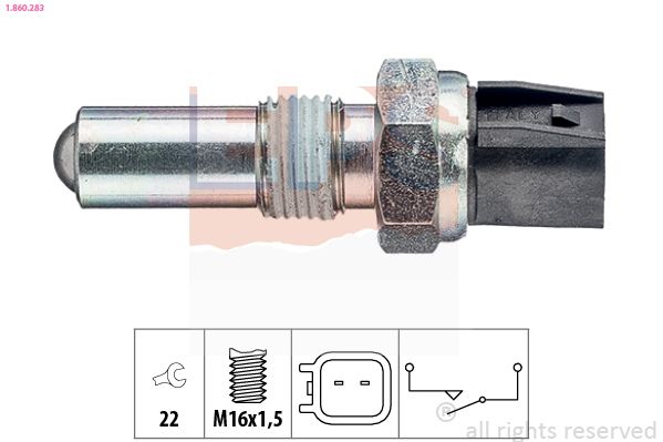 Перемикач, ліхтар заднього ходу, Ford Fiesta, C-Max,Focus II,Fusion,Mondeo IV 1.25-2.5 01-, Eps 1860283