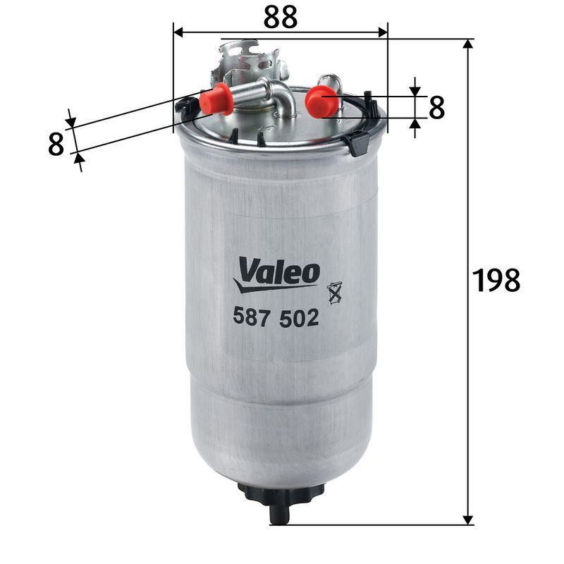 Filtre+à+carburant VALEO 587502